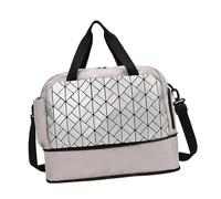 1. Bolsa de viaje ligera y plegable para mujeres y niñas, gimnasio, fin de semana, para llevar al hombro, bolsa de hombro para regalos, Gray, Mass Beauty