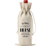 1 bolsa de vino para enfermera jubilada, regalo de jubilación para enfermeras, regalos divertidos de jubilación para enfermeras, compañeros de trabajo, amigas