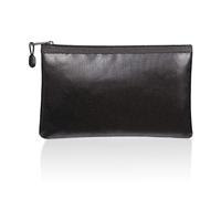 1 bolsa negra ignífuga, impermeable e ignífuga, bolsa de almacenamiento de archivos de datos, maletín de almacenamiento, caja de dinero ignífuga
