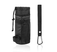 1 Bolsa para Botella De Agua para Bicicleta, 1 Gancho para Colgar, Portavasos, Bolsa para Botella De Agua para Manillar De Bicicleta, Bolsa para Colgar Portátil