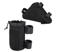 1 Bolsa para Botella De Agua para Bicicleta Y 1 Bolsa Triangular con Barra Transversal para Bicicleta, Bolsa Impermeable para Almacenamiento De Bicicletas, Equipo para Bicicletas