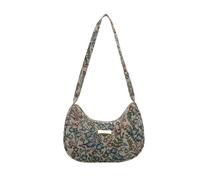 1 Bolso Bandolera de Lona Floral, Bolso Espacioso con Correa Ajustable para Las Axilas, para Salidas Informales y Viajes, Bolso Cruzado artístico