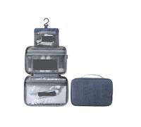 1 Bolso de Mano Plegable Grande e Impermeable, Organizador Maquillaje y cosméticos for Viajes, Estuche for Suministros baño para Viajes Y Salidas(Three-Blue)