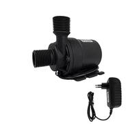 1 bomba de agua mini DC12V/24V 1000L/H, motor sin escobillas, sumergible, bomba de agua para acuario, calentador de agua, bomba de refuerzo de ducha (conexión de cable de 24 V, bomba europea y