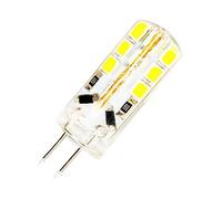 1 Bombillas G4 LED 12V 3W,24 x 2835 SMD Lámparas LED,260 Lumen,No regulable (Blanco frío 6000K)