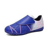 1-Botas de Fútbol Ligeras para Niños con Cierre de Diseño Caña para Entrenamiento Deportivo y Competición TF (Blue1, 12.5-13 Years)