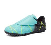 1-Botas de Fútbol Ligeras para Niños con Cierre de Diseño Caña para Entrenamiento Deportivo y Competición TF (Mint Green, 11.5-12 Years)