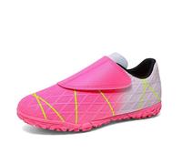 1-Botas de Fútbol Ligeras para Niños con Cierre de Diseño Caña para Entrenamiento Deportivo y Competición TF (7-8 Years)