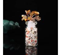 1 botella de cristal natural para deseos, piedra pulida, botella mineral para decoración del hogar, regalo de vacaciones, tigre-ITE, 1 unidad