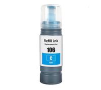 1 Botella de Tinta Cian Go Inks de 70 ml para reemplazar Las impresoras EcoTank compatibles con Epson
