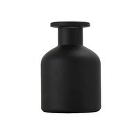 1 Botella difusora de Vidrio vacía de 150 ml, Tarro de aromaterapia, Mini jarrón, Accesorios de Fragancia, Uso para Bricolaje, Juegos de Varillas difusoras de Varillas de Repuesto (Color Negro)