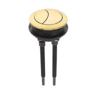 1 Botón De Descarga De Inodoro Dorado, Botón De Descarga De Inodoro Doble De 46 Mm, Cabeza Redonda For Reparación De Tanque De Agua De Inodoro De Baño