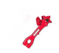 1 brazo de freno trasero CNC para motocicleta de aluminio, elevación ajustable de 6 posiciones para barras de mano de 22 mm, ajuste universal para motos de cross, scooters y todoterreno (50-250 cc