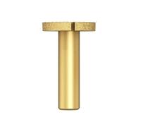 1 broca de diamante for fresadora con costura soldada dorada, cortadora de cuchilla recta for mármol, piedra, granito, máquina de grabado.(12.7mm Shank)