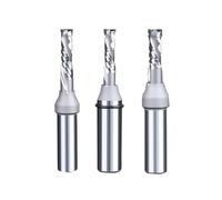 1 broca de fresadora de compresión recta TCT de 2 flautas for carpintería, cortador de doble chapa, grabado, ranurado, recorte y fresado.(1-2X8X30)