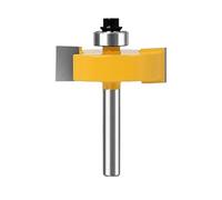 1 broca de rebajado 6 mm, 12, vástago 1/4, 1/2 pulg. con rodamientos, herramienta for trabajar la madera, fresa tipo T, brocas enrutador para(01)