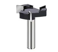 1 broca for fresadora de superficies madera, vástago 1/2 pulgada, for aplanar tableros, 2, 3 o 4 flautas, fresa ranurar en forma T for(3 flute)