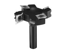 1 broca for superficie de tablero de sacrificio, 4 filos, fresa for cepilladora de madera, fresa frontal for madera, inserto, cuchilla reemplazable(S12.7mmxD63.5mm)
