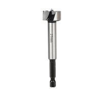 1 broca Forstner de 21 mm, vástago hexagonal de 1/4 pulgadas, acero al carbono, para madera, MDF, fabricación de muebles