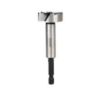 1 broca Forstner de 30 mm, vástago hexagonal de 1/4 pulgadas, acero al carbono, para madera, MDF, fabricación de muebles