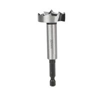 1 broca Forstner de 32 mm, vástago hexagonal de 1/4 pulgadas, acero al carbono, para madera, MDF, fabricación de muebles