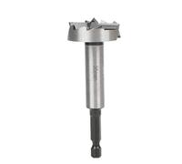 1 broca Forstner de 35 mm, vástago hexagonal de 1/4 pulgadas, acero al carbono, para madera, MDF, fabricación de muebles