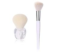 1 Brocha De Maquillaje De Mango Corto, 1 Brocha De Maquillaje De Mango Largo, Brocha Para Mascarilla, Brocha De Lana De Espuma, Brocha Para Herramientas De Maquillaje