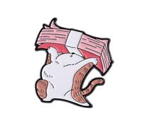 1. Broche caprichoso de aleación de metal para uso casual, chaquetas e ideas, accesorio de aleación para amantes de los animales, talla única, como se describe