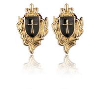 1 broche de escudo de corona, suéter, camisa, cárdigan, corona de gama alta para cruz de pecho, para joyería de moda, ropa, decoración, bolsa, talla única, como se describe