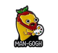 1. Broches de dibujos animados de animales de frutas con diseño de gatito juguetón, joyería de aleación ligera, regalos únicos de amistad, insignia de solapa ligera, talla única, como se describe