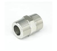 1" BSPT Male to 1" BSPT Male Threaded 304 Stainless Steel Pipe Fitting Connector Adapter 250bar