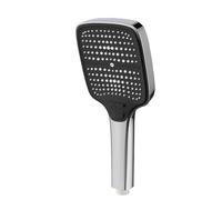 1 cabezal de ducha con botón de cambio de 3 modos y efecto lluvia, gran caudal y alta presión.(Sliver Shower)