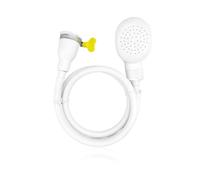 1 cabezal de ducha para mascotas, color blanco, portátil, con manguera