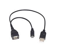 1 Cable Adaptador Micro-USB una USB OTG Hembra con Interfaz de AlimentacióN USB Adecuado para Dispositivos ElectróNicos con OTG