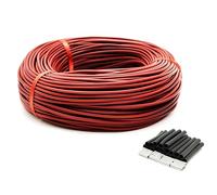 1 cable calefactor de fibra de carbono de alta eficiencia for calefacción por suelo radiante, cable calefactor infrarrojo de 12K, 33 ohmios/m, fácil instalación(30m)