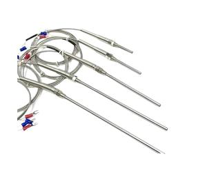 1 cable de rosca M8 K tipo 0-400 ℃, 1 m, 2 m, 3 m, 5 m, longitud de sonda de 50 mm, 150 mm, 100 mm, 200 mm, sensor de temperatura del horno termopar (M8 E, longitud de la sonda 50 mm, 3 m)