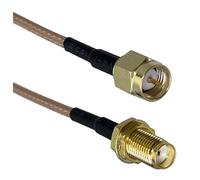 1 cable SMA macho a tuerca de mamparo hembra RG316, conector, terminal de cable, puente RF, 7 cm ~ 5 m(6FT (2M))