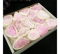 1 caja 13-15 piezas minerales naturales aragonito rosa especímenes piedras reiki cristales de cuarzo piedra decoración regalo-