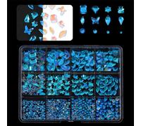 1 caja 3D Nails Charm Flatback GlasNails Rhinestones para mujeres uñas decoración uñas proyectos de arte embellecimiento artesanía