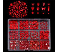 1 caja 3D Nails Charm Flatback GlasNails Rhinestones para mujeres uñas decoración uñas proyectos de arte embellecimiento artesanía