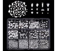 1 caja 3D Nails Charm Flatback GlasNails Rhinestones para mujeres uñas decoración uñas proyectos de arte embellecimiento artesanía