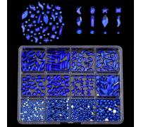 1 caja 3D Nails Charm Flatback GlasNails Rhinestones para mujeres uñas decoración uñas proyectos de arte embellecimiento artesanía