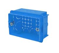 1 caja 504 empotrable de 137 x 74 x 53,5 mm, rectangular para 4 módulos, caja de empotrar, montaje en pared, caja de distribución y derivación