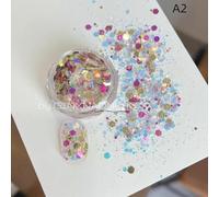 1 caja corazón estrella colorido uñas brillo dopamina 3D uñas arte encanto decoración joyería manicura accesorio