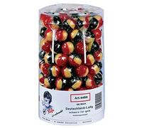 1 caja de 100 piruletas de Alemania Küfa frambuesa Lolly de 17 g con bola