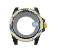 1 Caja de 40,5 mm for NH35, Lupa Plana, Cristal de Zafiro, Correa for NH35, Accesorios for Reloj, Piezas compatibles con el Movimiento NH35.(Case 8)