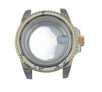 1 Caja de 40,5 mm for NH35, Lupa Plana, Cristal de Zafiro, Correa for NH35, Accesorios for Reloj, Piezas compatibles con el Movimiento NH35.(Case 5)