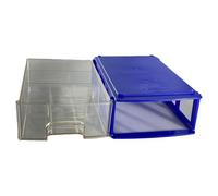 1 caja de almacenamiento apilable de plástico de 160 x 94 x 42 mm, 176 x 110 x 55 mm, 1 pieza apilable adecuada para almacenamiento, lo que es extremadamente conveniente (tamaño grande)