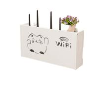 1 caja de almacenamiento para enrutador, organizador de almacenamiento versátil para enrutador inalámbrico,estante inalámbrico para sala de estar,caja de almacenamiento WiFi montada en la pared, decor