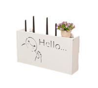 1 caja de almacenamiento para enrutador, organizador de almacenamiento versátil para enrutador inalámbrico,estante inalámbrico para sala de estar,caja de almacenamiento WiFi montada en la pared, decor